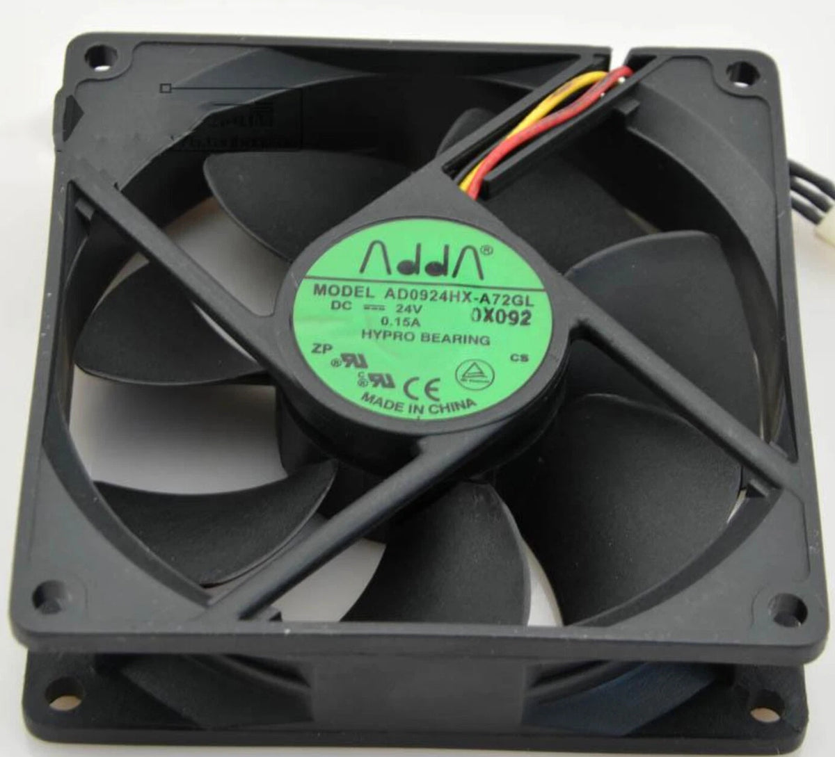 ADDA AD0924HX-A72GL DC Axial Fan 24VDC 92x92x25mm 50CFM