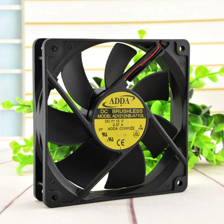 ADDA AD1212HB-A71GL DC Axial Fan 12VDC 120x120x25mm 87.87CFM