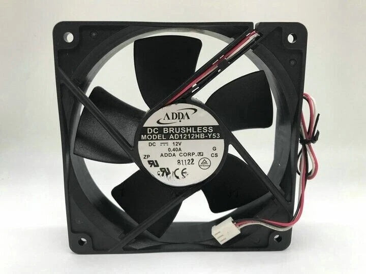 ADDA AD1212HB-Y53 DC Axial Fan 12VDC 120x120x32mm 108CFM