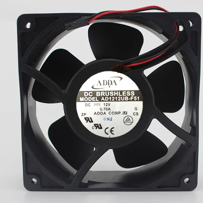 ADDA AD1212UB-F51 DC Axial Fan 12VDC 120x120x38mm 120.1CFM