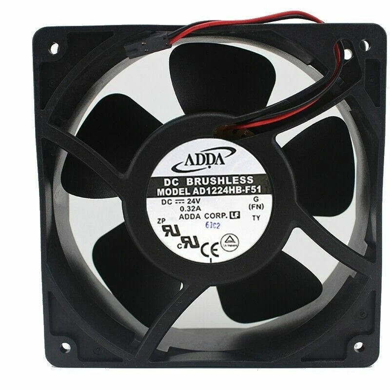 ADDA AD1224HB-F51 DC Axial Fan 24VDC 120x120x38mm 105.46CFM