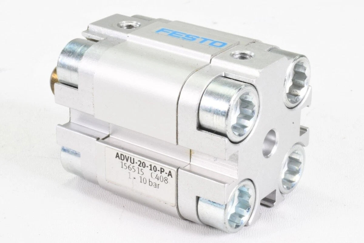 FESTO ADVU-20-10-P-A Compact Pneumatic Cylinder 20mm Bore 10mm Stroke