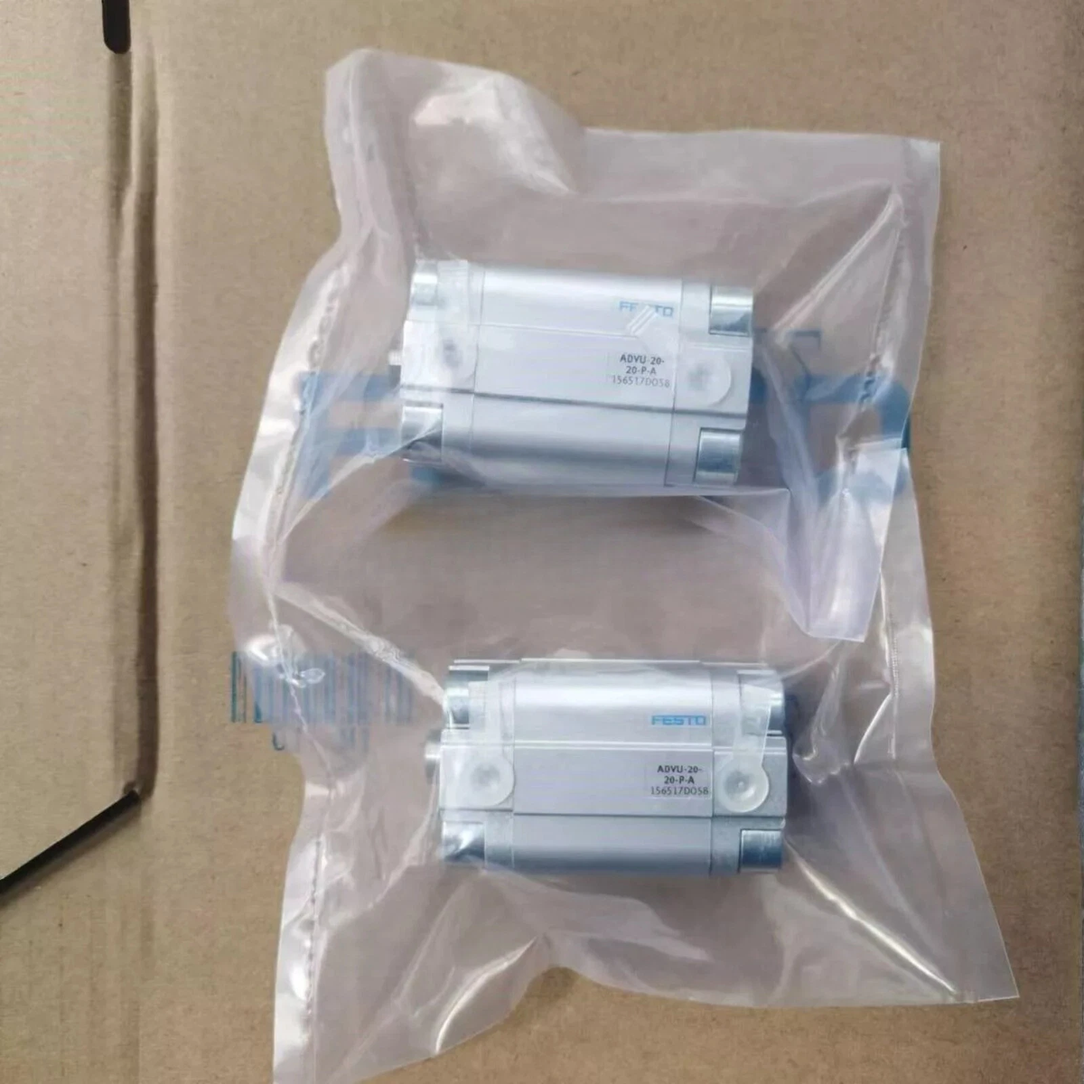 FESTO ADVU-20-10-P-A Compact Pneumatic Cylinder 20mm Bore 10mm Stroke