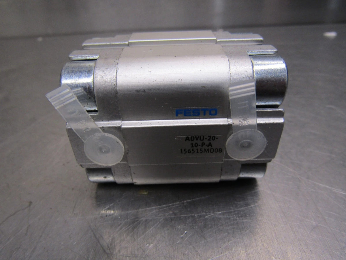 FESTO ADVU-20-10-P-A Compact Pneumatic Cylinder 20mm Bore 10mm Stroke