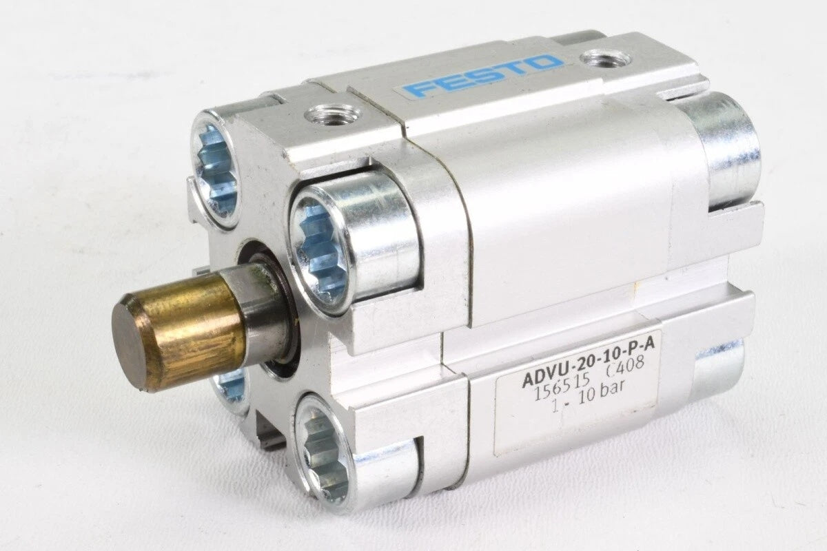FESTO ADVU-20-10-P-A Compact Pneumatic Cylinder 20mm Bore 10mm Stroke