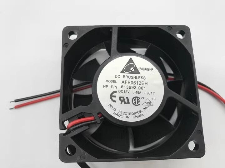 Delta Electronics AFB0612EH DC Axial Fan 12VDC 60x60x25.4mm 38.35CFM