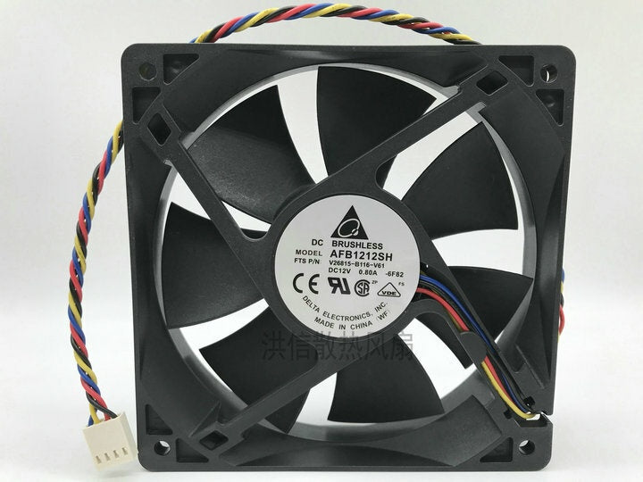 Delta Electronics AFB1212SH DC Axial Fan 12VDC 120x120x25.4mm 113.11CFM
