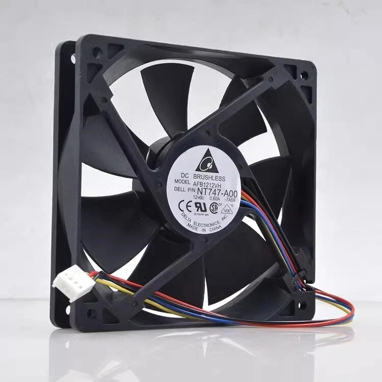 Delta Electronics AFB1212VH DC Axial Fan 12VDC 120x120x25.4mm 103.75CFM