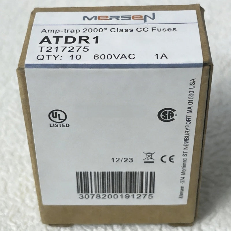 Ferraz ATDR-1 Class CC Fuse 1A 600VAC 300VDC Time-Delay