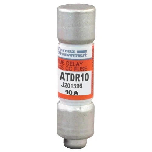 Ferraz ATDR-10 Class CC Time-Delay Fuse 10A 600VAC