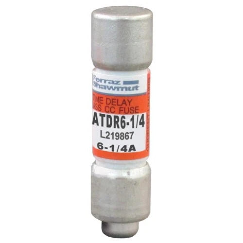 Ferraz ATDR-6-1/4 Class CC Time-Delay Fuse 6.25A 600VAC