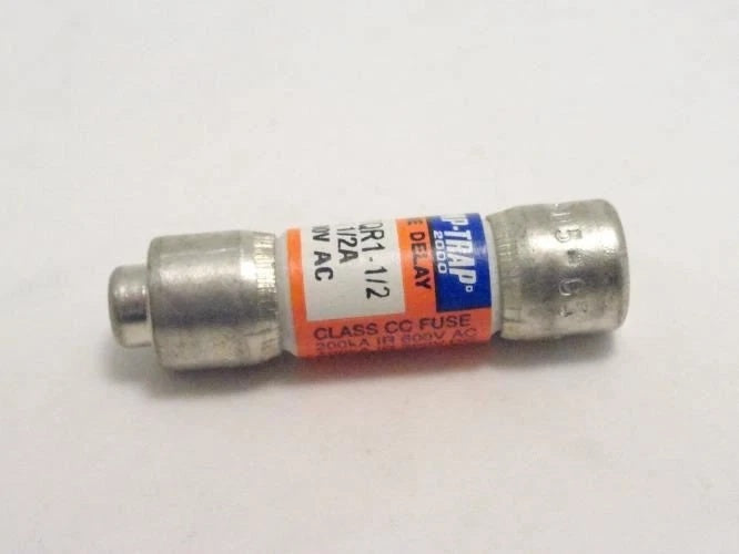 Ferraz ATQR1-1/2 Class CC Fuse 1.5A 600VAC 300VDC Time-Delay