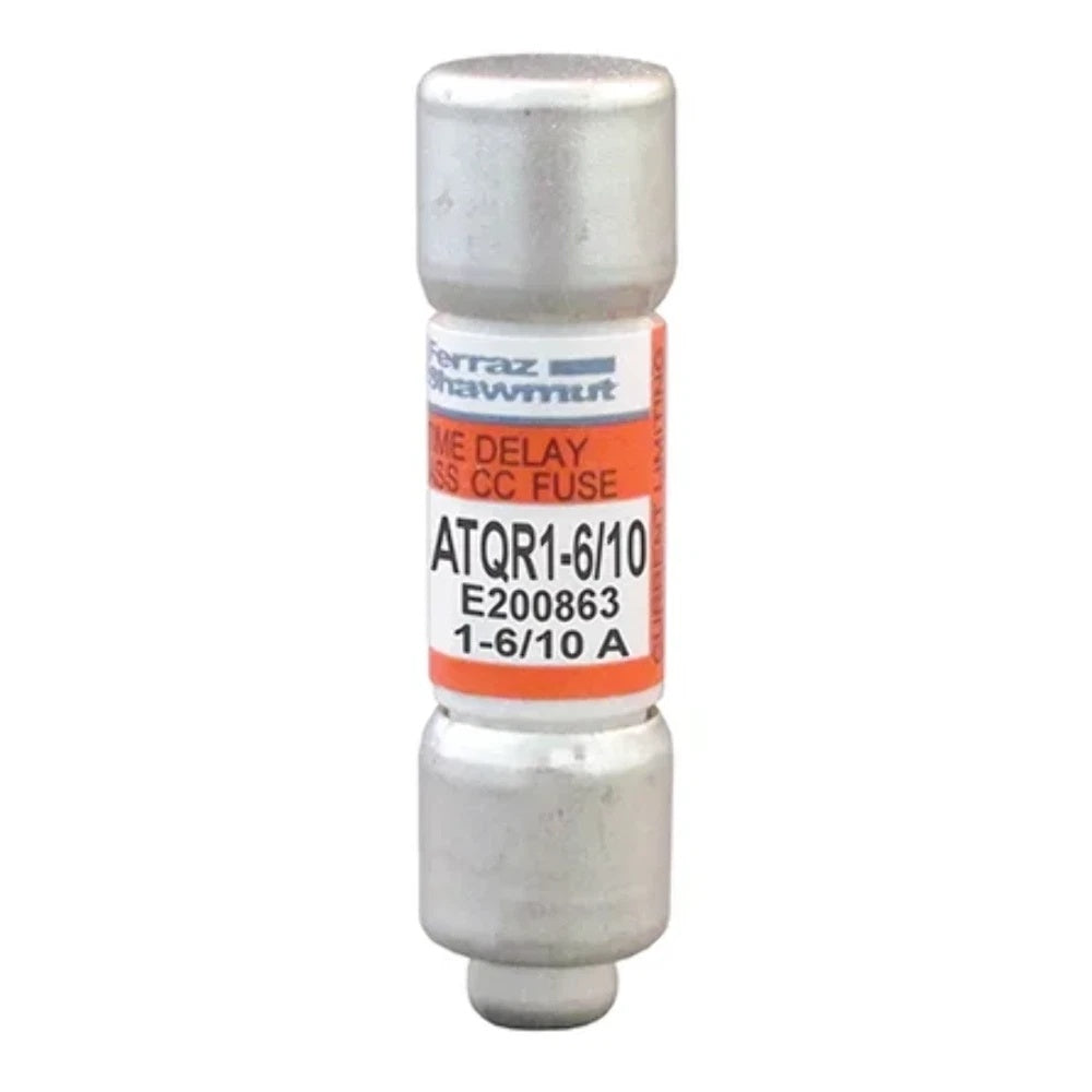 Ferraz ATQR1-6/10 Class CC Fuse 1.6A 600VAC 300VDC Time-Delay