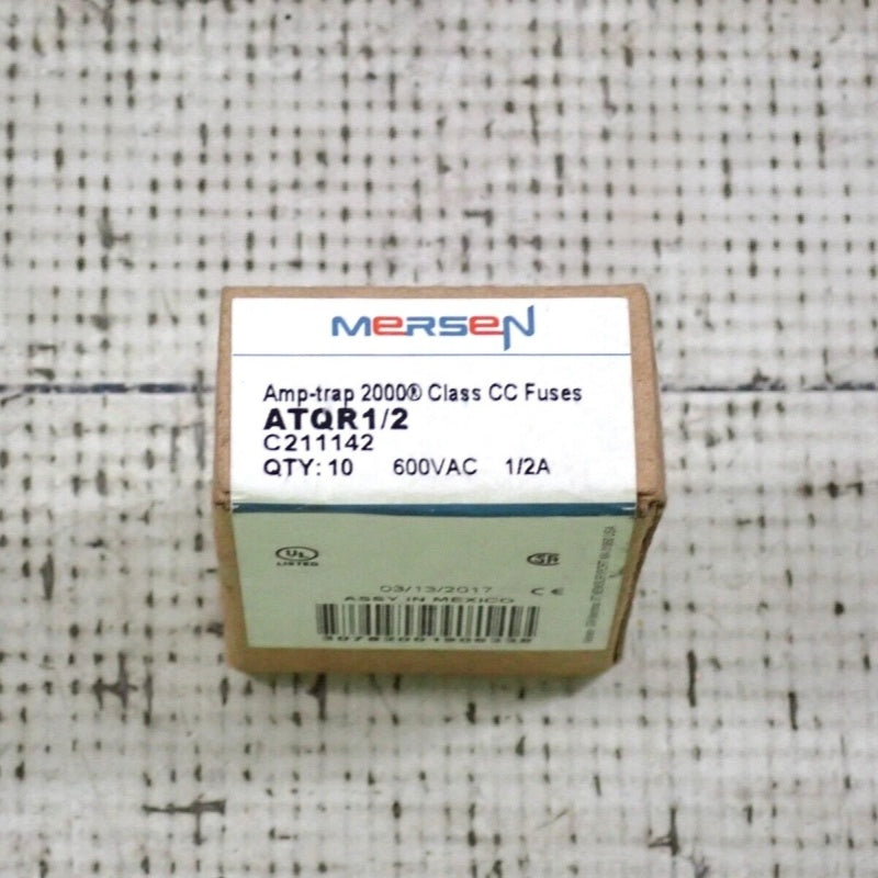 Ferraz ATQR1/2 Class CC Time-Delay Fuse 600VAC 1/2A