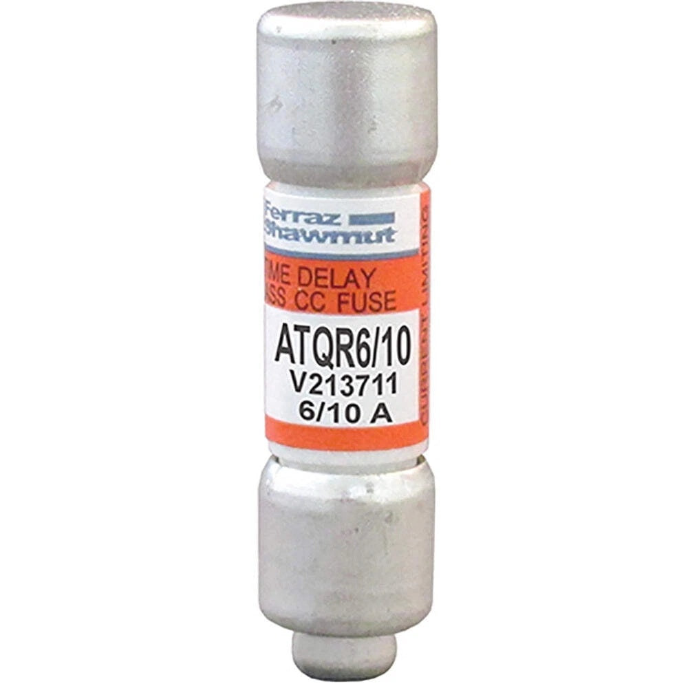 Ferraz ATQR6/10 Class CC Time-Delay Fuse 600VAC 6/10A