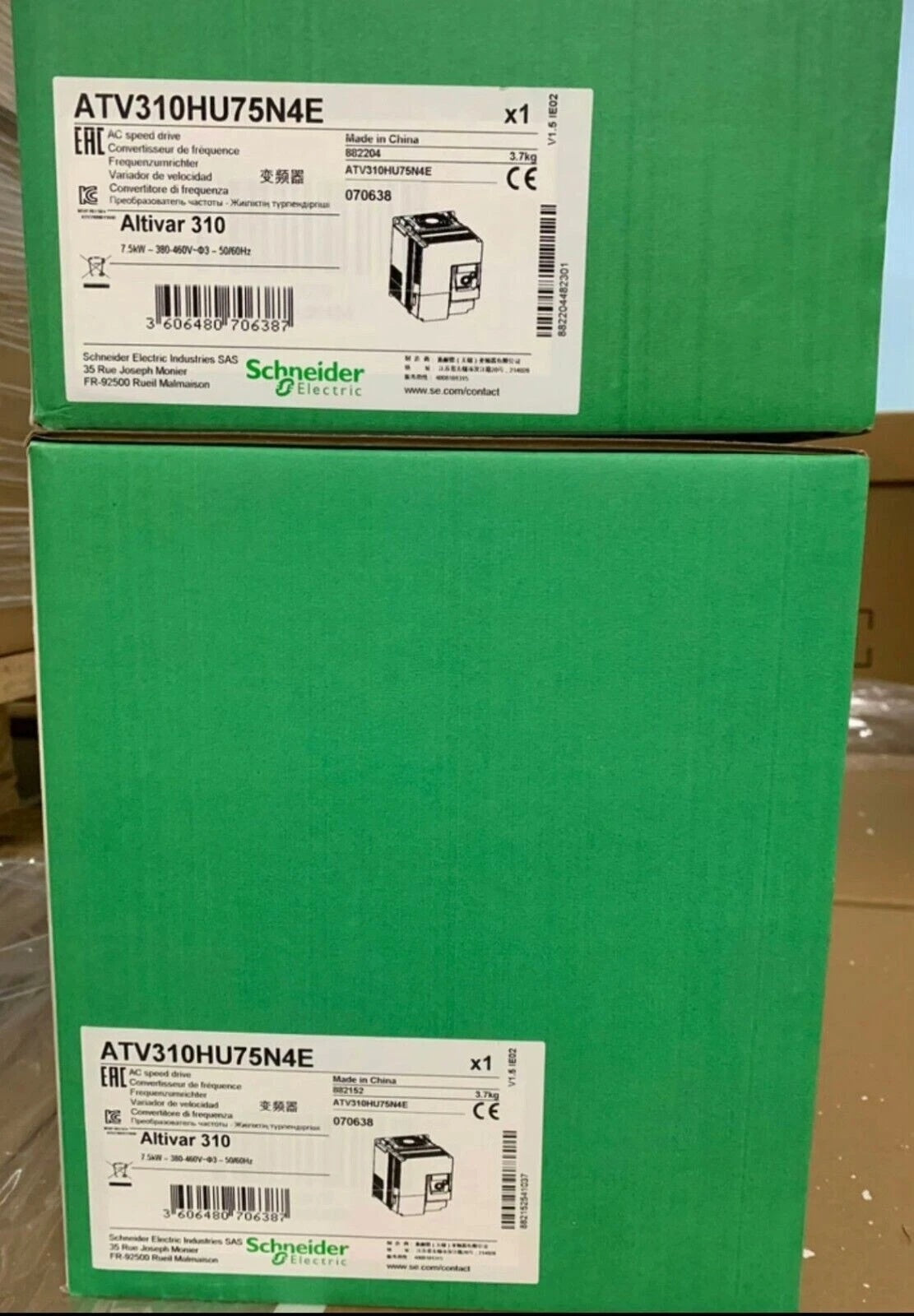 Schneider ATV310HU75N4E Variable Frequency Drive 7.5kW 380-460V 3 Phase
