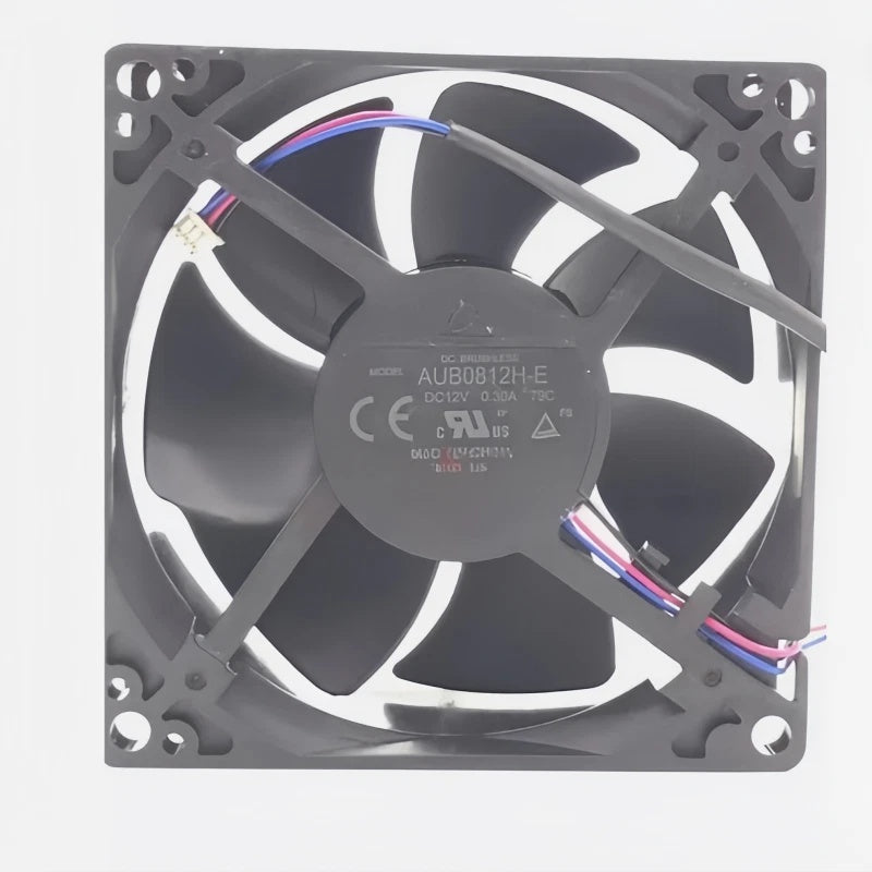 Delta Electronics AUB0812H-E-79C DC Axial Fan 12VDC 80x80x25.4mm 0.30A