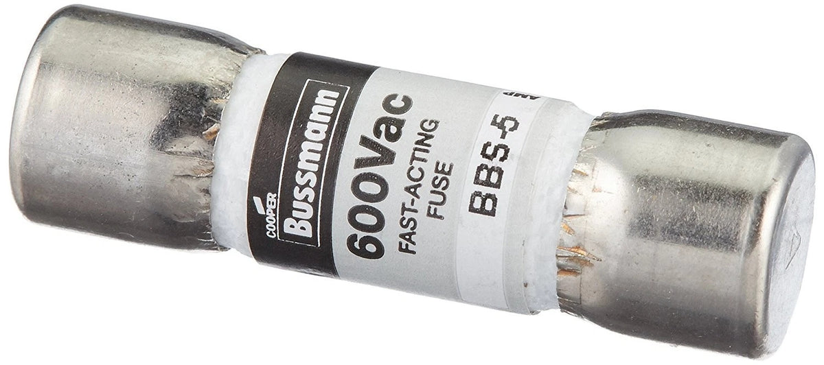 Bussmann BBS-5 Midget Fast-Acting Fuse 5A 600VAC/VDC