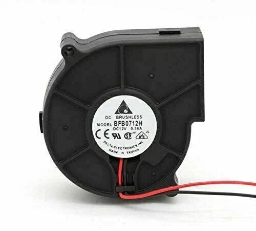Delta Electronics BFB0712H DC Centrifugal Blower Fan 12VDC 75.7x75.7x30mm