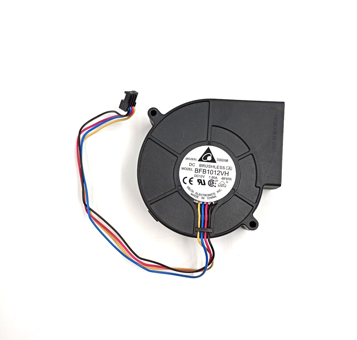 Delta Electronics BFB1012VH-BF97R DC Blower Fan 12VDC 1.80A 97x97x33mm