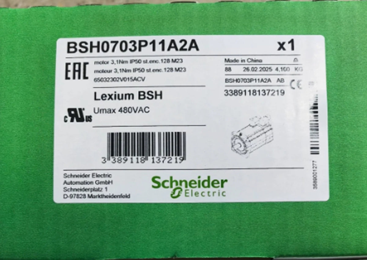 Schneider BSH1004P11A2A Servo Motor 9.31 N.m 1500 rpm IP50