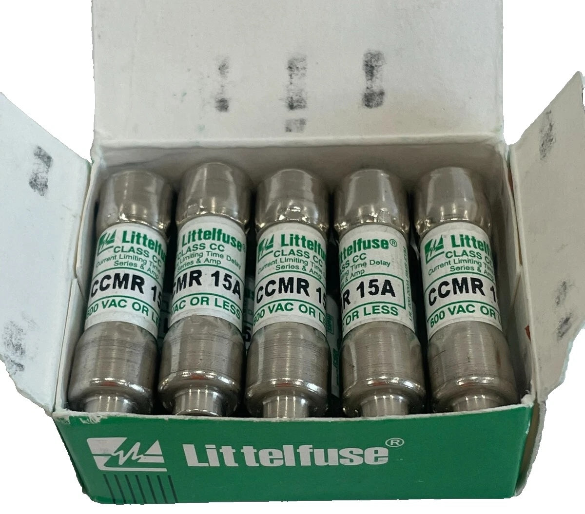 Littelfuse CCMR-15 Class CC Fuse 15A 600VAC 500VDC Time-Delay