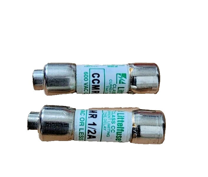Littelfuse CCMR-1/2 Time-Delay Fuse 0.5A 600VAC Class CC