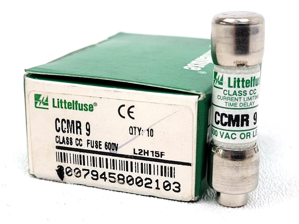 Littelfuse CCMR-9 Time-Delay Fuse 9A 600VAC 300VDC Class CC