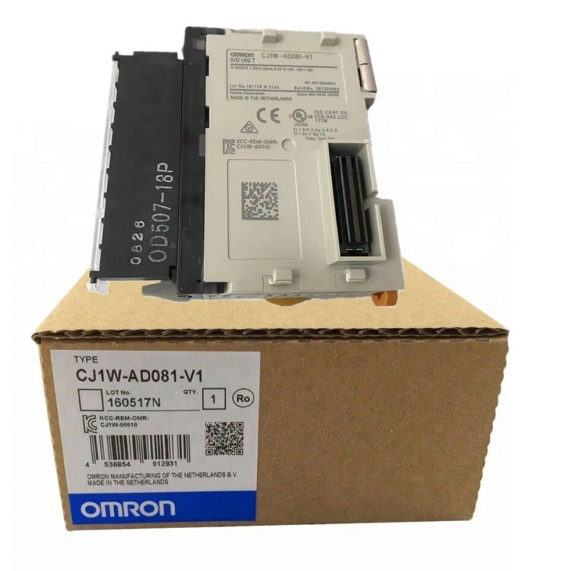 Omron CJ1W-AD081-V1 Analog Input Module with 8 Inputs for PLC Systems