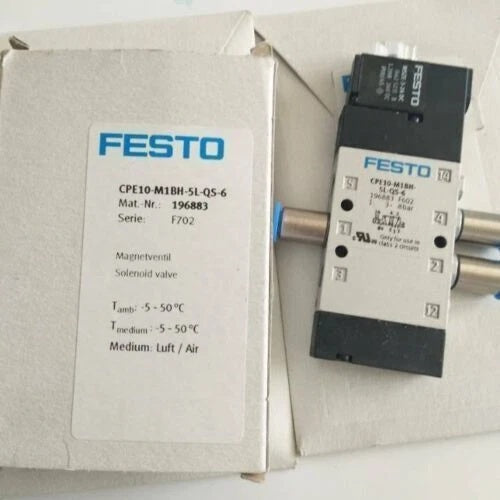 FESTO CPE10-M1BH-5L-QS-6 Solenoid Valve 5/2-Way 24V DC 320 l/min