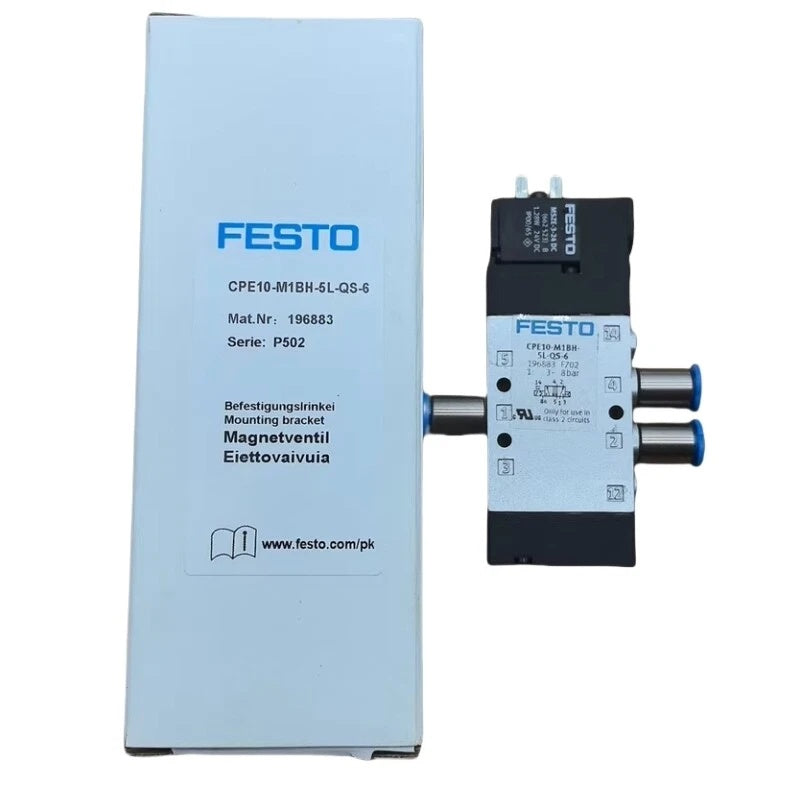 FESTO CPE10-M1BH-5L-QS-6 Solenoid Valve 5/2-Way 24V DC 320 l/min