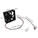 Nidec D0925W14B7PZA58 DC Axial Cooling Fan 14V 0.17A 92x92x25mm