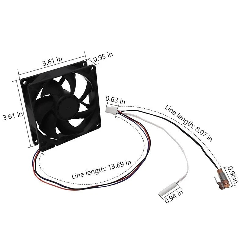Nidec D0925W14B7PZA58 DC Axial Cooling Fan 14V 0.17A 92x92x25mm