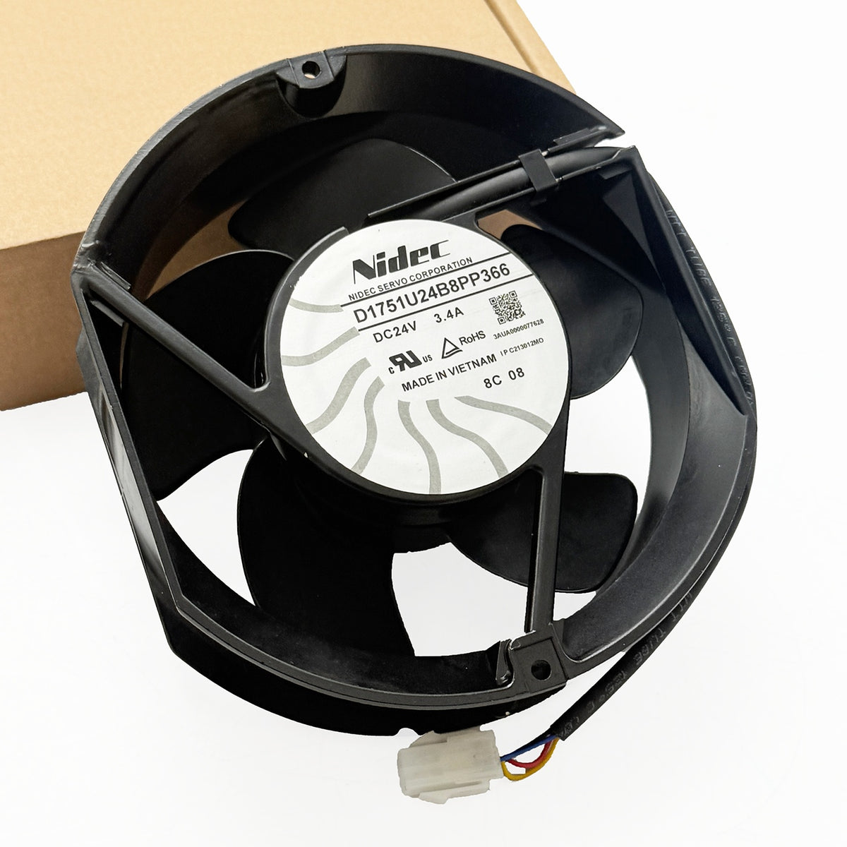 Nidec D1751U24B8PP366 DC Axial Fan 24V 3.4A 172x150x51mm