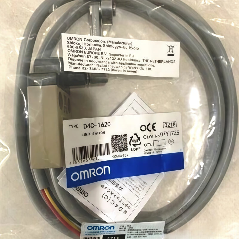 Omron D4C-1620 Limit Switch 24VDC 2A Roller Lever