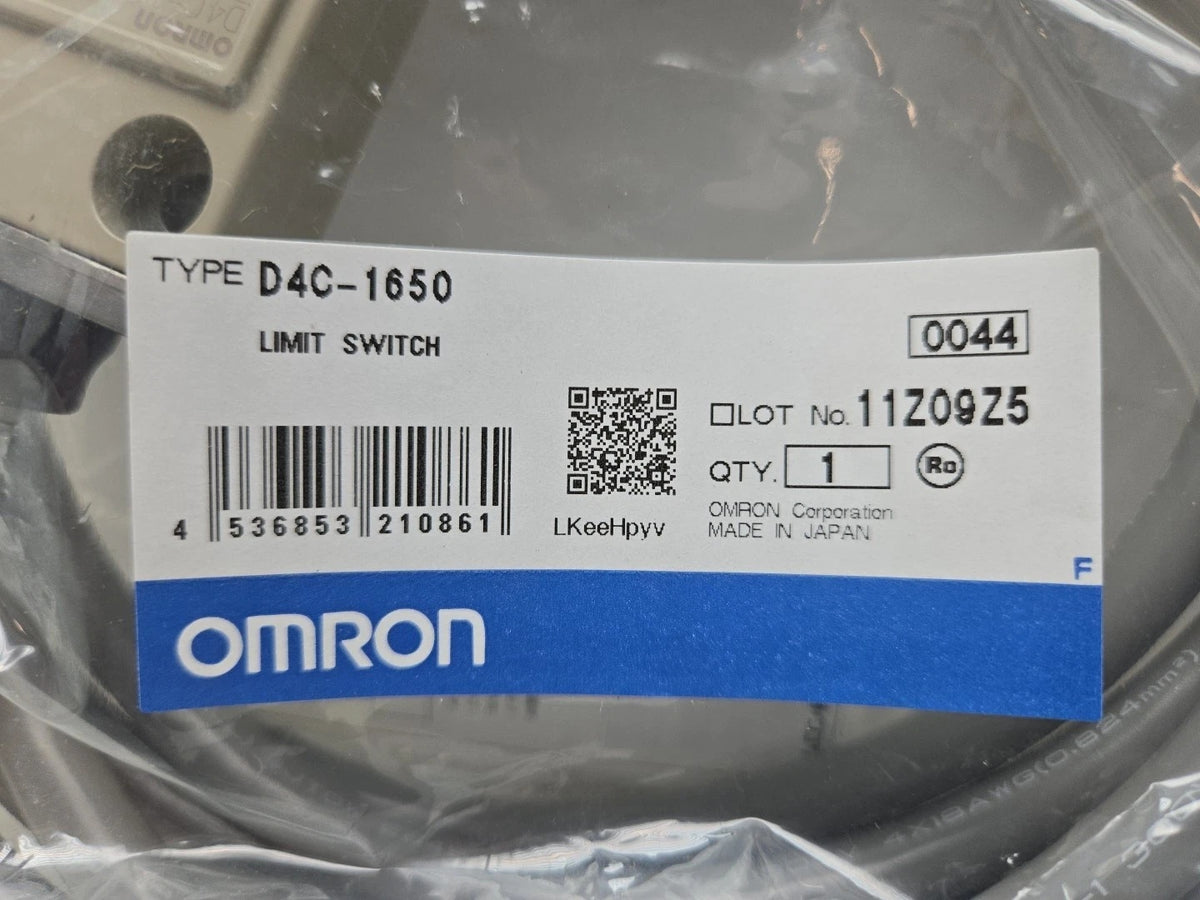 Omron D4C-1650 Limit Switch 24VDC 2A Roller Lever