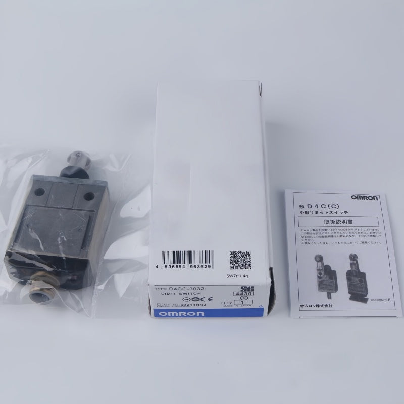 Omron D4CC-3032 Miniature Limit Switch with Sealed Roller Plunger for Machine Control
