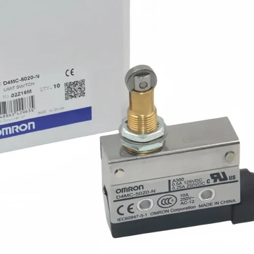 Omron D4MC-5020-N Limit Switch 250VAC 10A Roller Lever