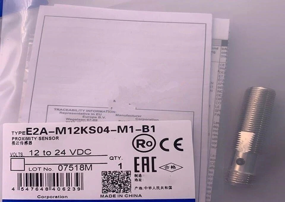 Omron E2A-M12KS04-M1-B1 Inductive Proximity Sensor 4mm PNP NO 10-30VDC