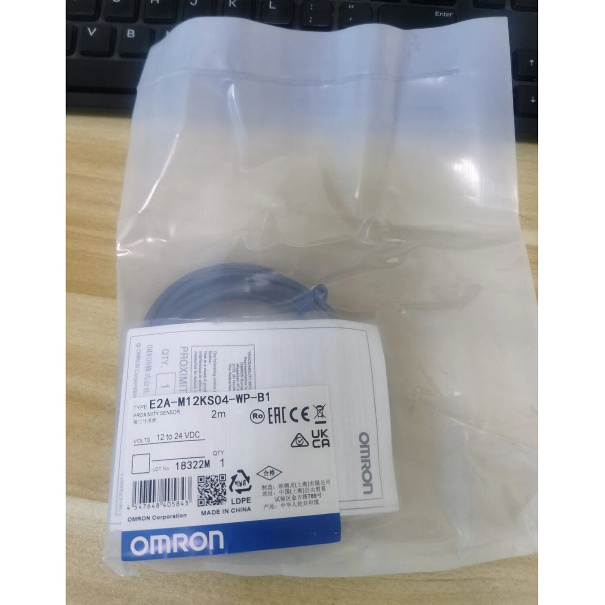 Omron E2A-M12KS04-WP-B1 Proximity Switch 4mm PNP NO 10-30VDC