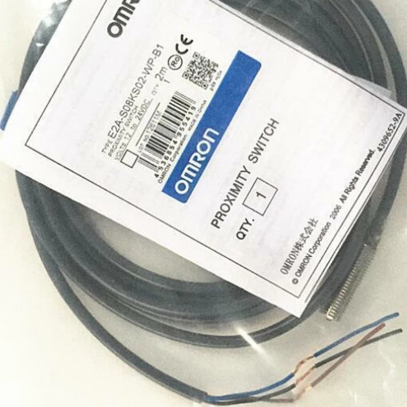 Omron E2A-S08KS02-WP-B1 Proximity Switch 2mm PNP NO 10-30VDC