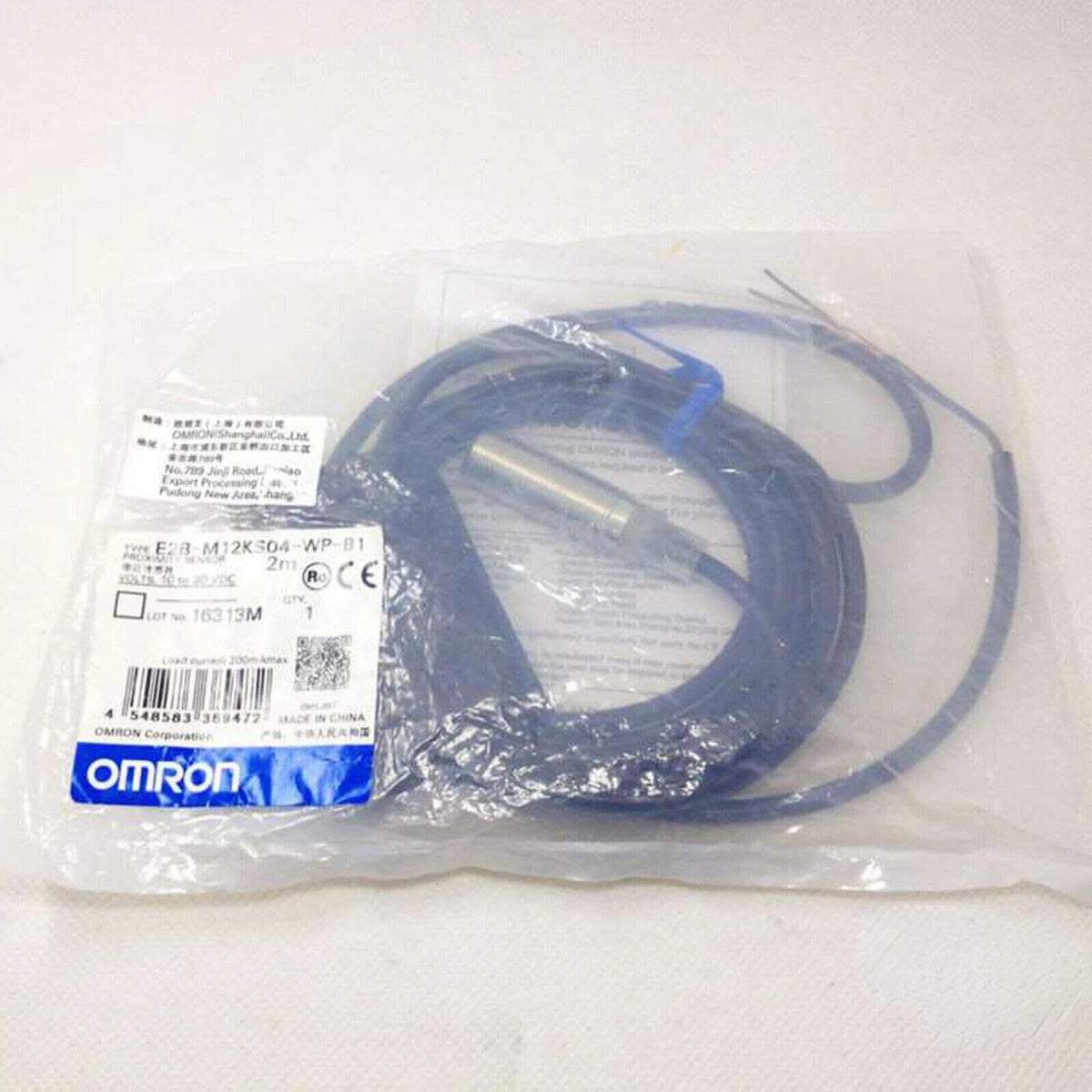 Omron E2B-M12KS04-WP-B1 Proximity Sensor 4mm PNP NO 10-30VDC