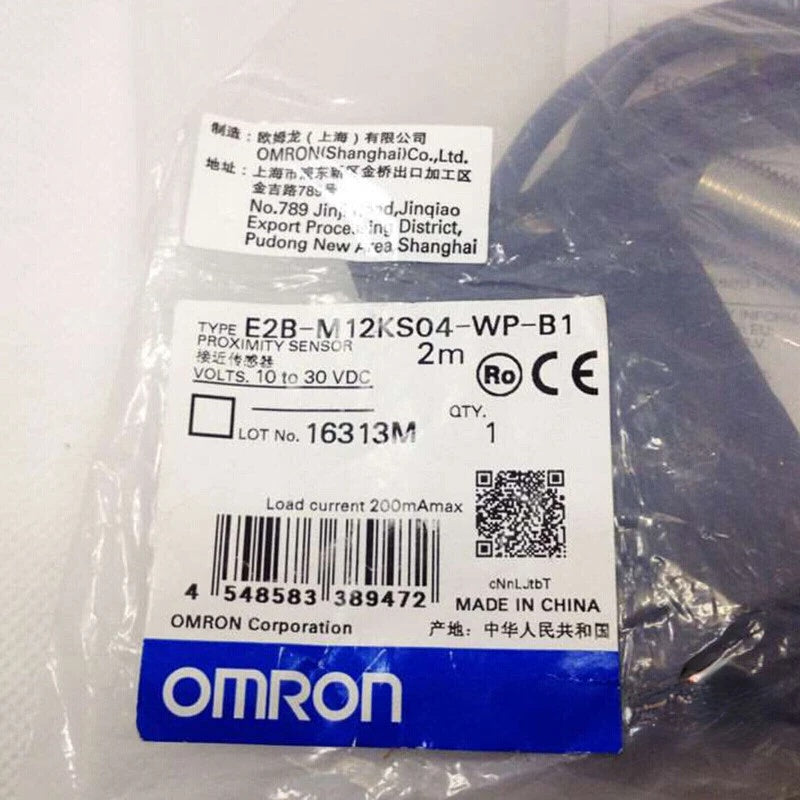 Omron E2B-M12KS04-WP-B1 Proximity Sensor 4mm PNP NO 10-30VDC