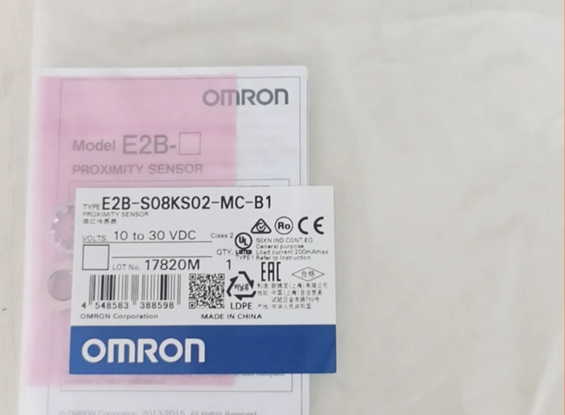 Omron E2B-S08KS02-MC-B1 Proximity Switch 2mm PNP NO 10-30VDC