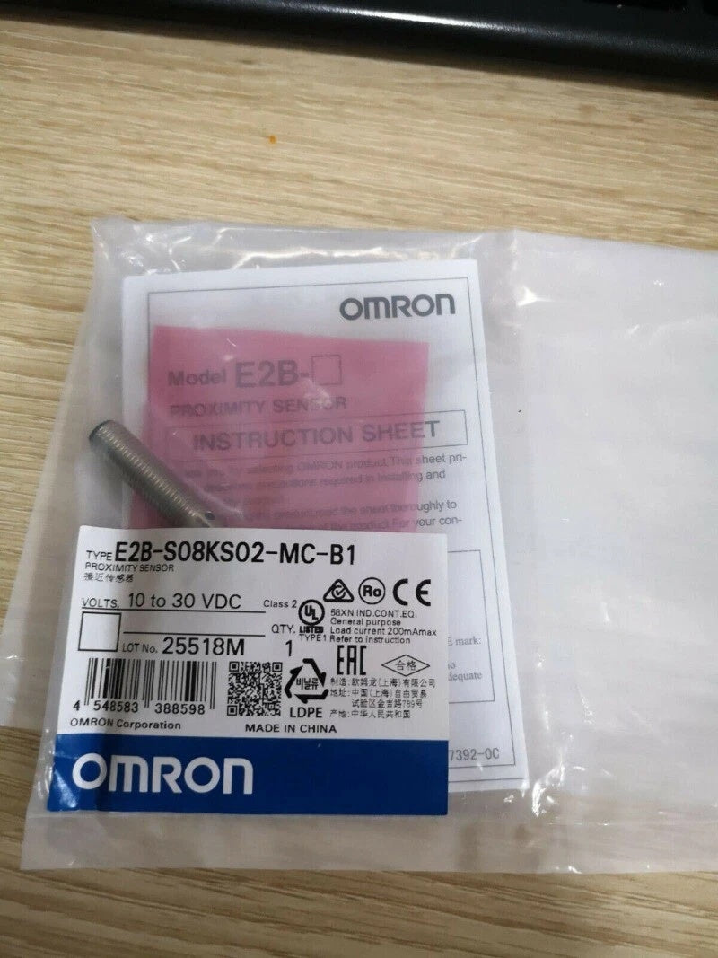 Omron E2B-S08KS02-MC-B1 Proximity Switch 2mm PNP NO 10-30VDC
