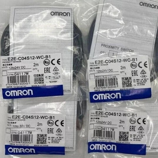 Omron E2E-C04S12-WC-B1 Proximity Switch 1.2mm PNP NO 10-30VDC