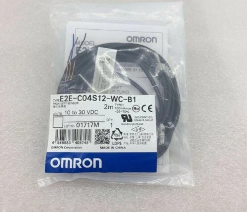 Omron E2E-C04S12-WC-B1 Proximity Switch 1.2mm PNP NO 10-30VDC
