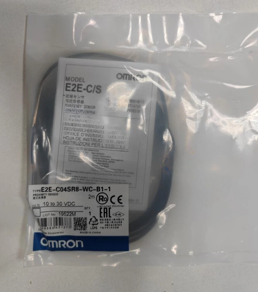 Omron E2E-C04SR8-WC-B1-1 Proximity Switch 0.8mm PNP NO 10-30VDC