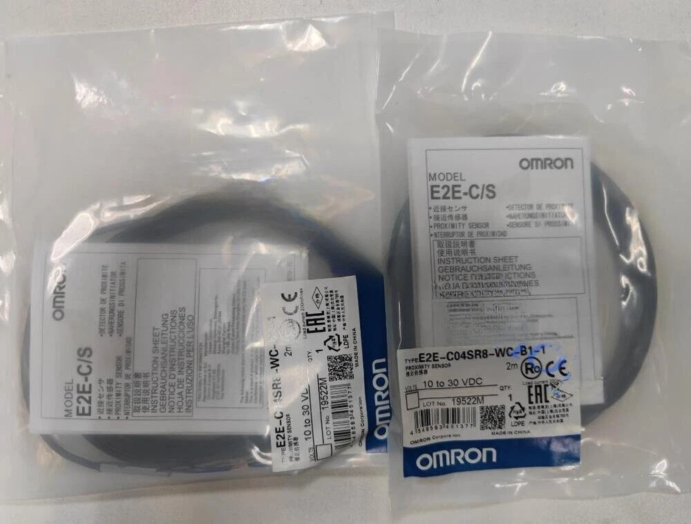 Omron E2E-C04SR8-WC-B1-1 Proximity Switch 0.8mm PNP NO 10-30VDC