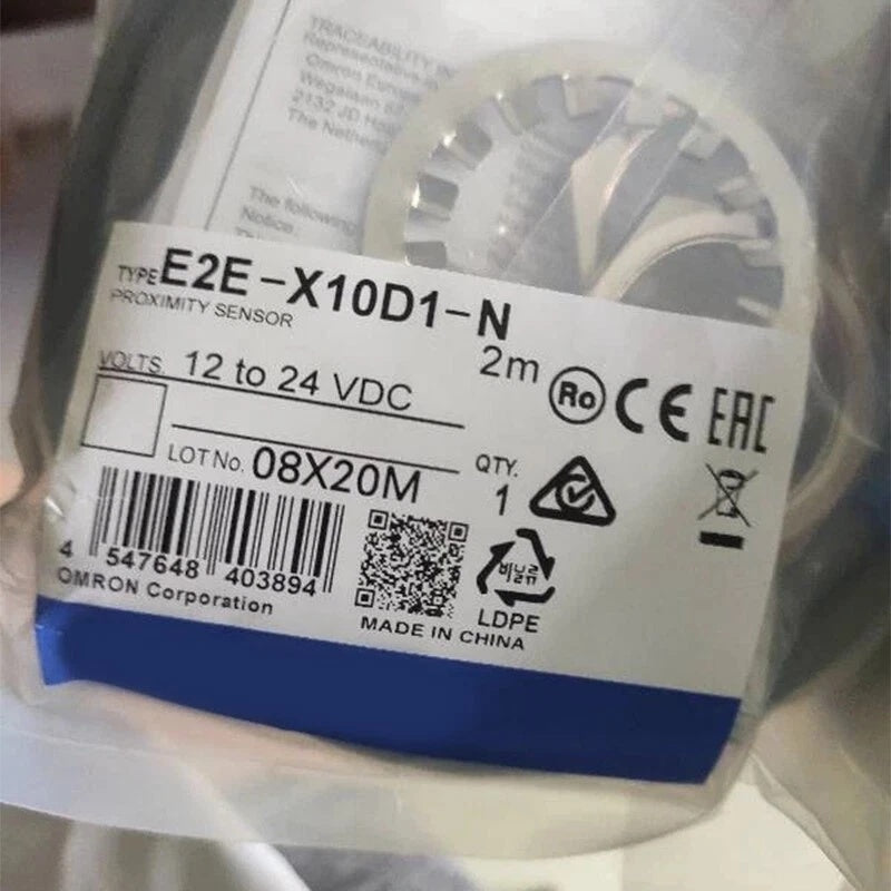 Omron E2E-X10D1-N Proximity Sensor 10mm NPN-NO 10-30VDC